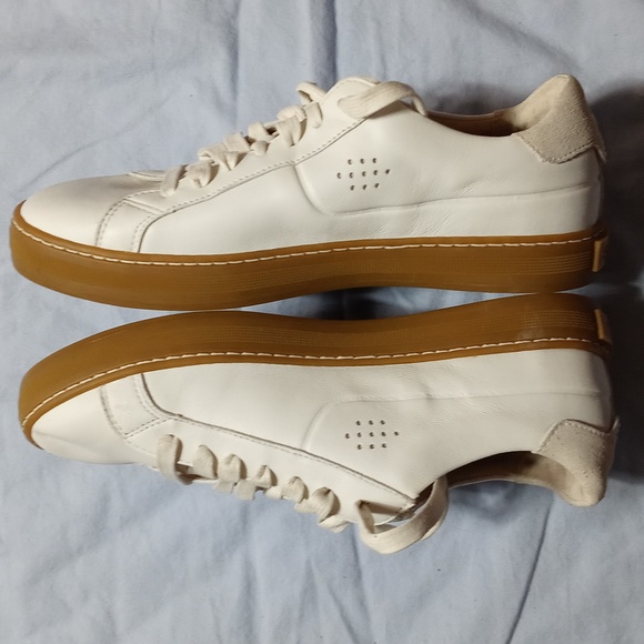 Sorel Womens White Leather Sneakers Size 7 Lace Up Shoes - Picture 7 of 10